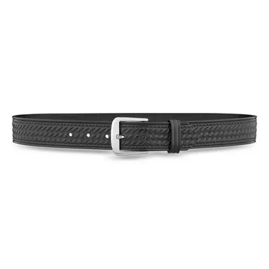 Dutyman 1521T 1-1/2" Basketweave Leather Thick Garrison Belt, Black