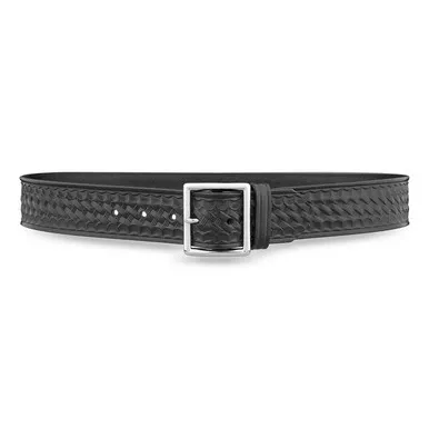Dutyman 1621T 1-3/4" Basketweave Leather Thick Garrison Belt, Black