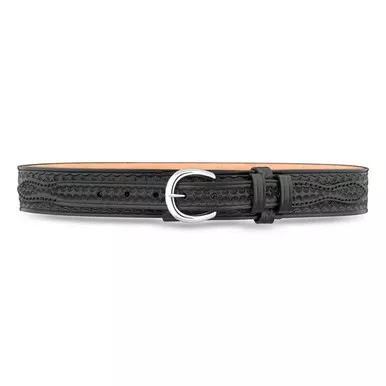 Dutyman 1721 1-3/4" Basketweave Leather Ranger Belt, Black