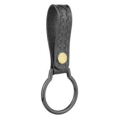 Dutyman 3021 Basketweave Leather D Cell Flashlight Strap, Black
