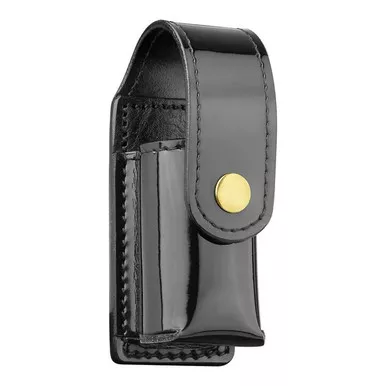 Dutyman 3631 High-Gloss Leather 2 oz. Mace O/C Holder, Black