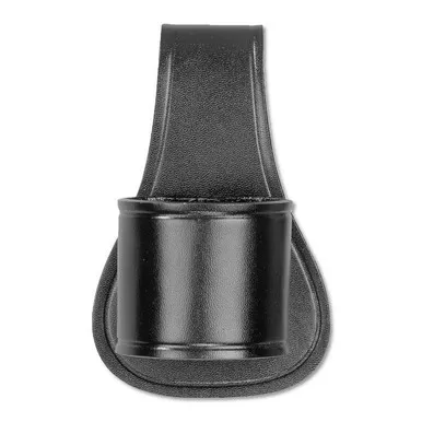 Dutyman 4521 Basketweave Leather "D" Cell Flashlight Holder, Black