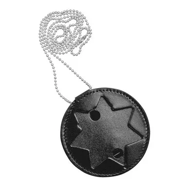 Dutyman 6335 Leather 7 Point Star Neck Badge Holder