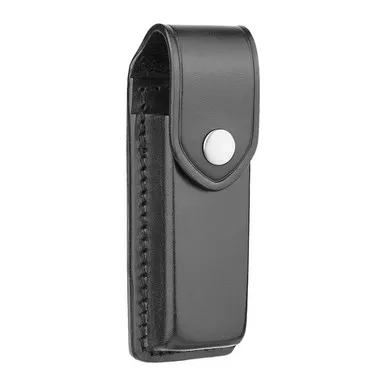 Dutyman 8711 Plain Leather Single Magazine Holder for 9mm, Black