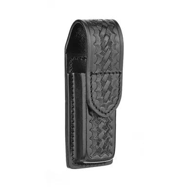 Dutyman 8721 Basketweave Leather Single Magazine Holder for 9mm, Black