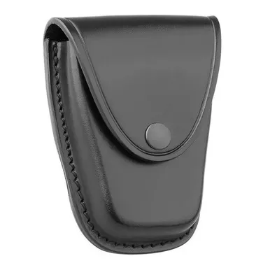 Dutyman 8811 Plain Leather Standard Closed Single Cuff Case, Black