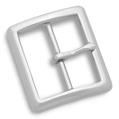 Dutyman 9061 1-3/4" Garrison Belt Solid Brass Center Bar Buckle, Silver