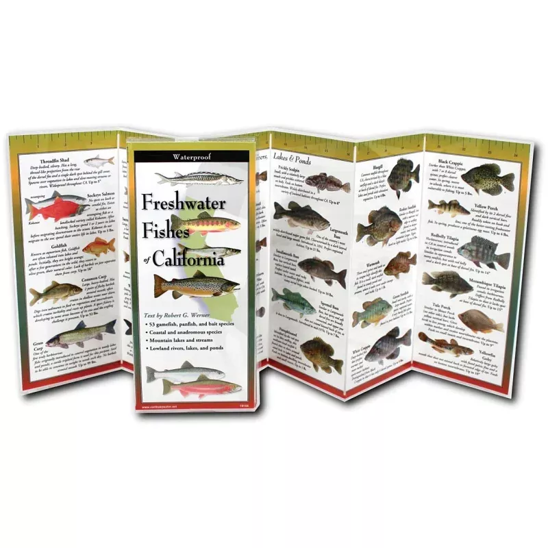 Earth Sky+Water Folding Guide Fish CaliforniaCompact Fish Identification Card