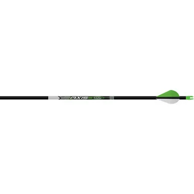 Easton 102174 5mm Axis Carbon Arrows with Half Outs, 700 Spine, Black, 6 Pack