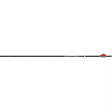 Easton 430156 4mm Full Metal Jacket Arrows, 2 Inches Blazer Vanes, 400 Spine, Black, 6 Pack