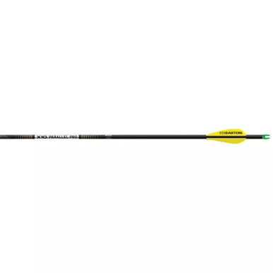 Easton 501337 X10 Parallel Pro Arrows 380 AAE Hybrid 26 Vanes, Black, 6 Pack