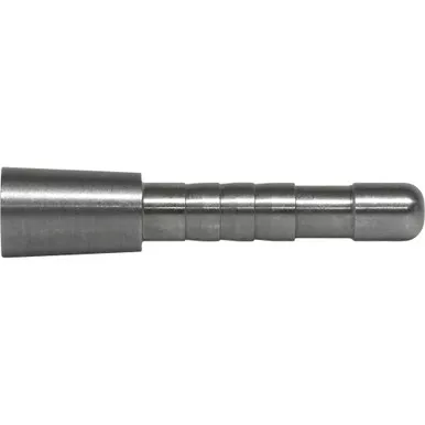 Easton 601836 5mm Steel Half Outs, 50 Grain, Black, Size #1, 12 Pack