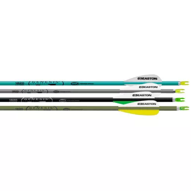 Easton 925548 Genesis Arrows 1820 3 Inches, Multi, Vanes, 72 Pack
