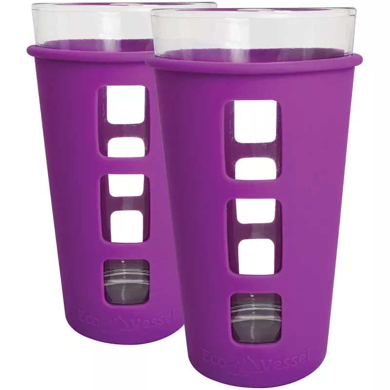 ECO VESSEL Vibe Pint 2 Pack – Purple | Reusable Eco-Friendly Drinkware
