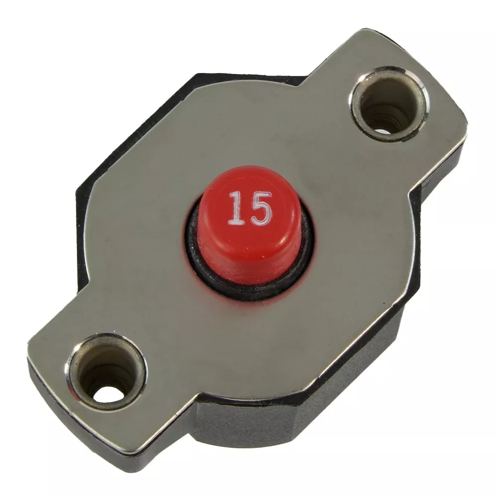 Egis 15A Push Button Circuit Breaker - Reset Only - 4712-15