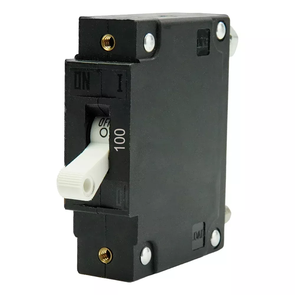 Egis C Series White Toggle Panel Mount Circuit Breaker – Single Pole 100A – 3501-100