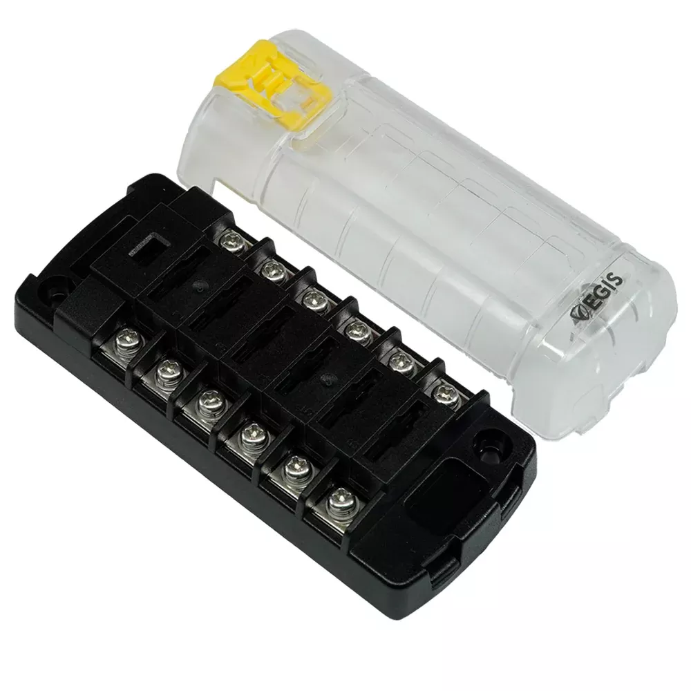 Egis RT Fuse Block w/6 Independent Circuits w/Cover – 8037