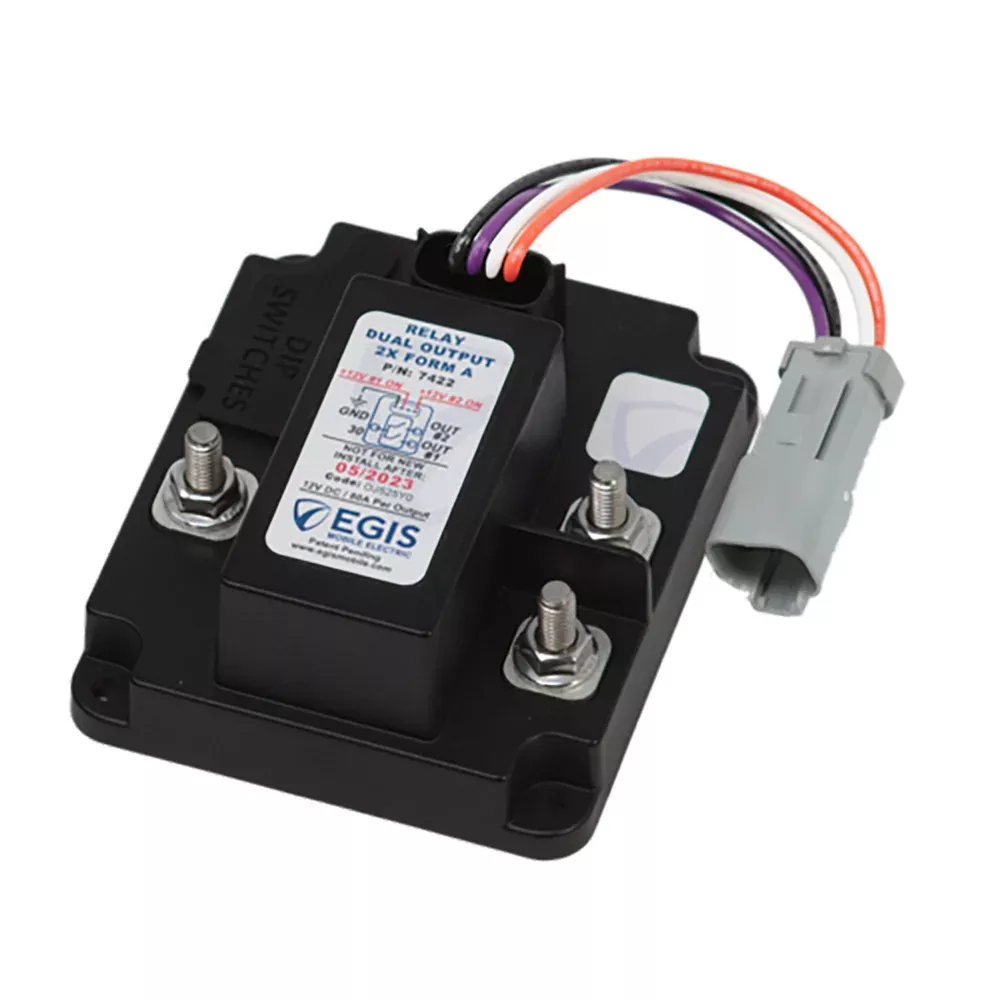 Egis TH3 Dual Relay 2 x 80A – 12V – 7422