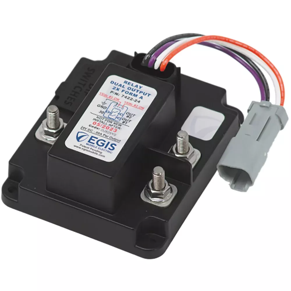 Egis TH3 Dual Relay 2 x 80A – 24V – 7422-24