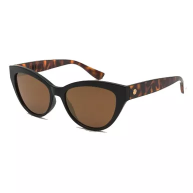 ELECTRIC Indio Obsidian Tort/Gold Chrome Sunglasses (EE19265325)