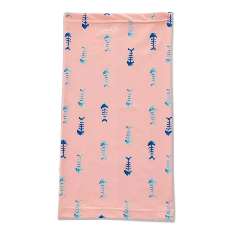 Emery Neck Gaiter – UPF 50+|Salmon Bones&Navy Hooks&White Coral&Fish n Hooks|One Size