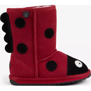 EMU AUSTRALIA Kids Ladybird Red Boots (K10111-RED)