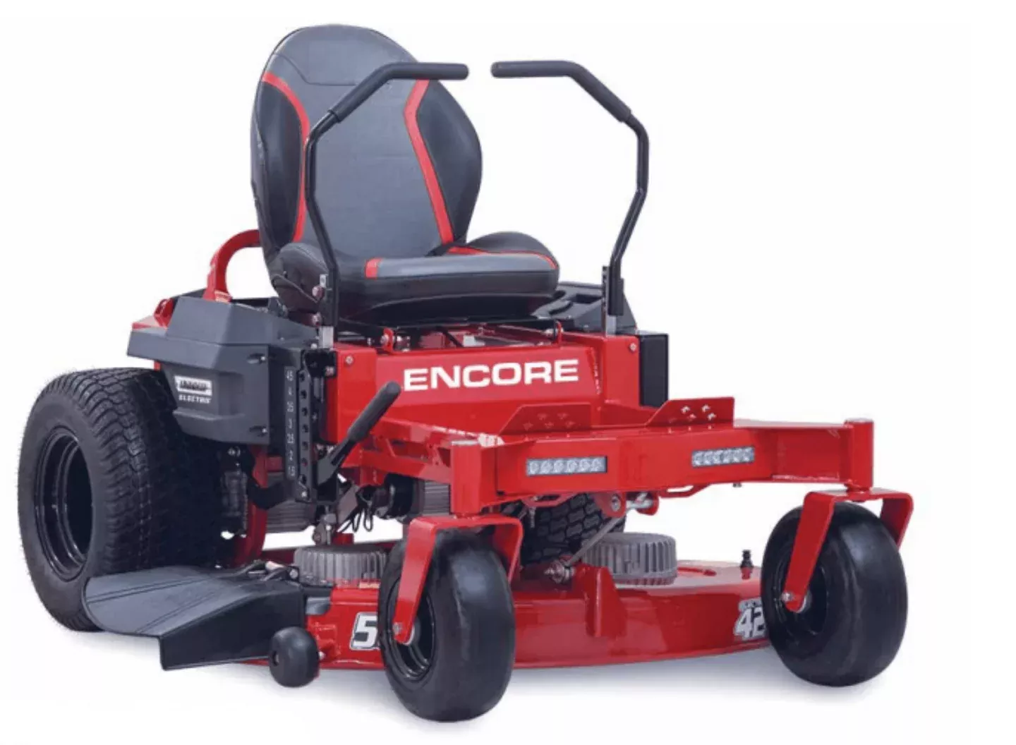 Encore Arrow Electric Zero Turn Mower | Model ES42L3 | 42″ Deck | 2.7 kWh Li-ion Battery | 51.2V LFP | For Residential & Commercial Uses