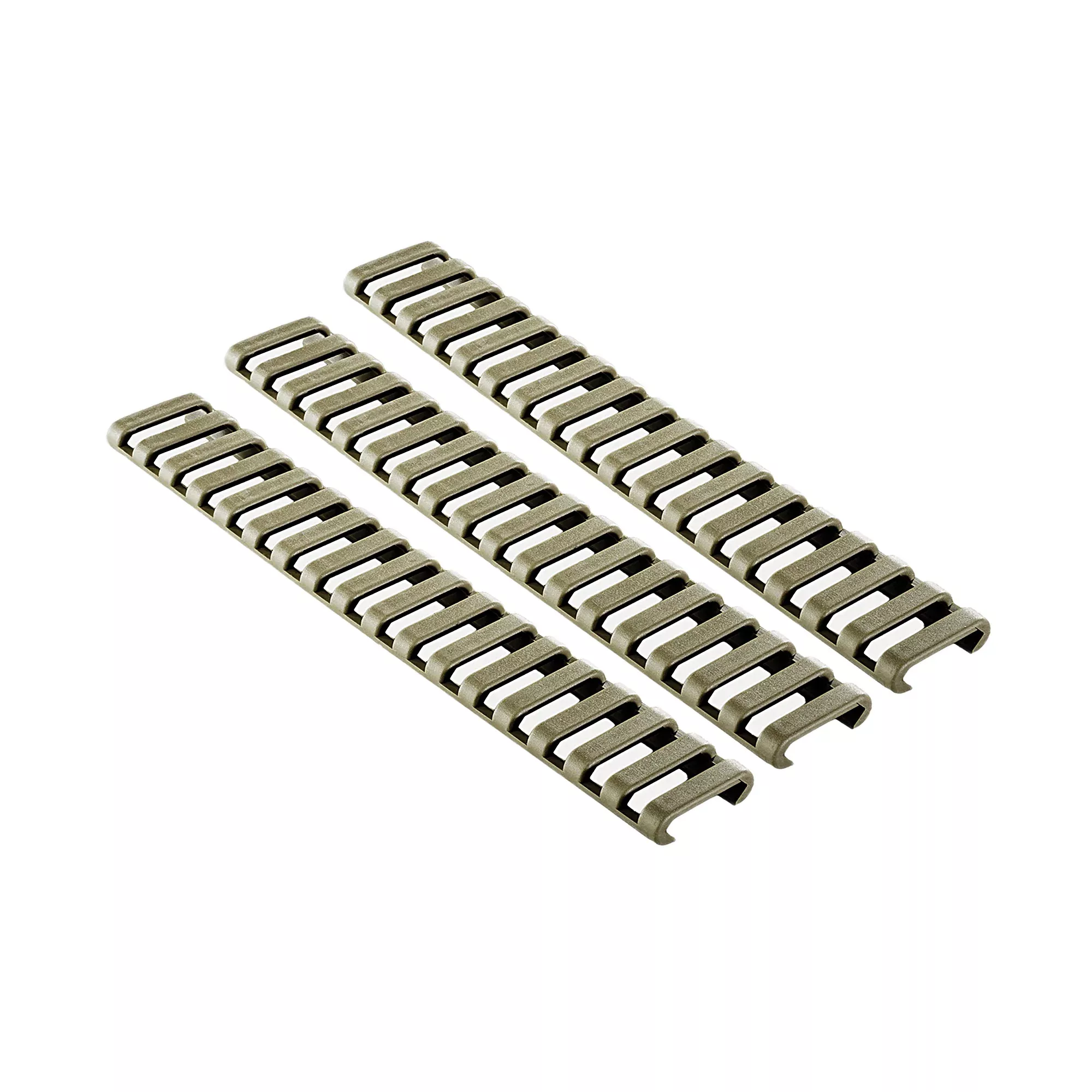 Ergo Grip Rail Cover Ladder - Picatinny Dark Earth 3pk