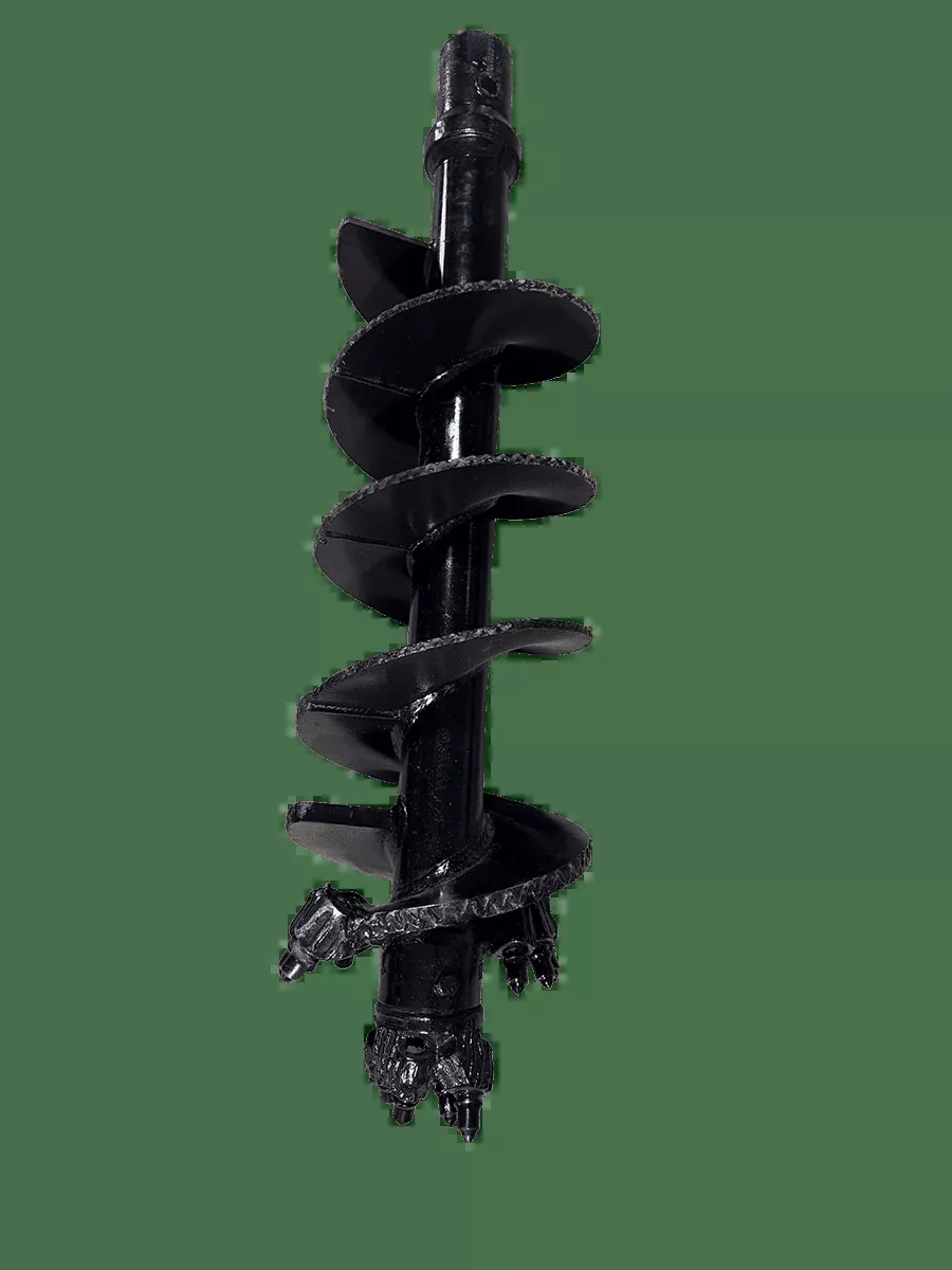 Erskine Heavy-Duty Auger Bit | Double-Flighted | Width 4″ To 36″ | 10–20 GPM | 1–8 Tons | For Excavator