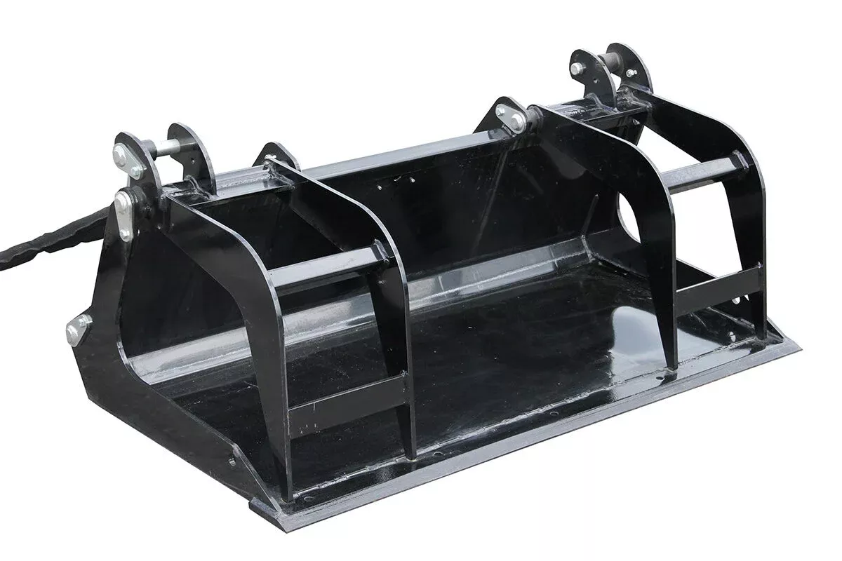 Erskine Mini Industrial Grapple Bucket | Width 49.75″ | 10–20 GPM | For Mini Skid Steers & Compact Loaders