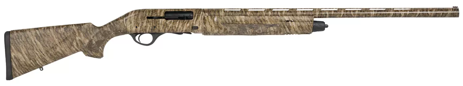 Escort PS12 Gauge with 28" Barrel, 3" Chamber, 4+1 Capacity, Overall Mossy Oak Bottomland Finish & Synthetic Stock Right Hand (Full Size)