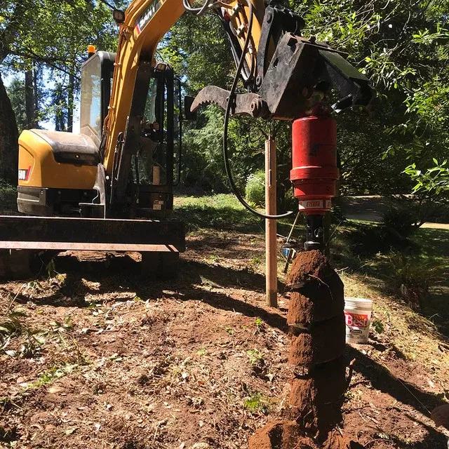 Eterra Attachments Excavator Auger | 2500, 3500 & 4500 Models | 30″-36″ Bit Size | 2,100–3,350 Ft-lbs Torque | For 2-5 Ton Excavators