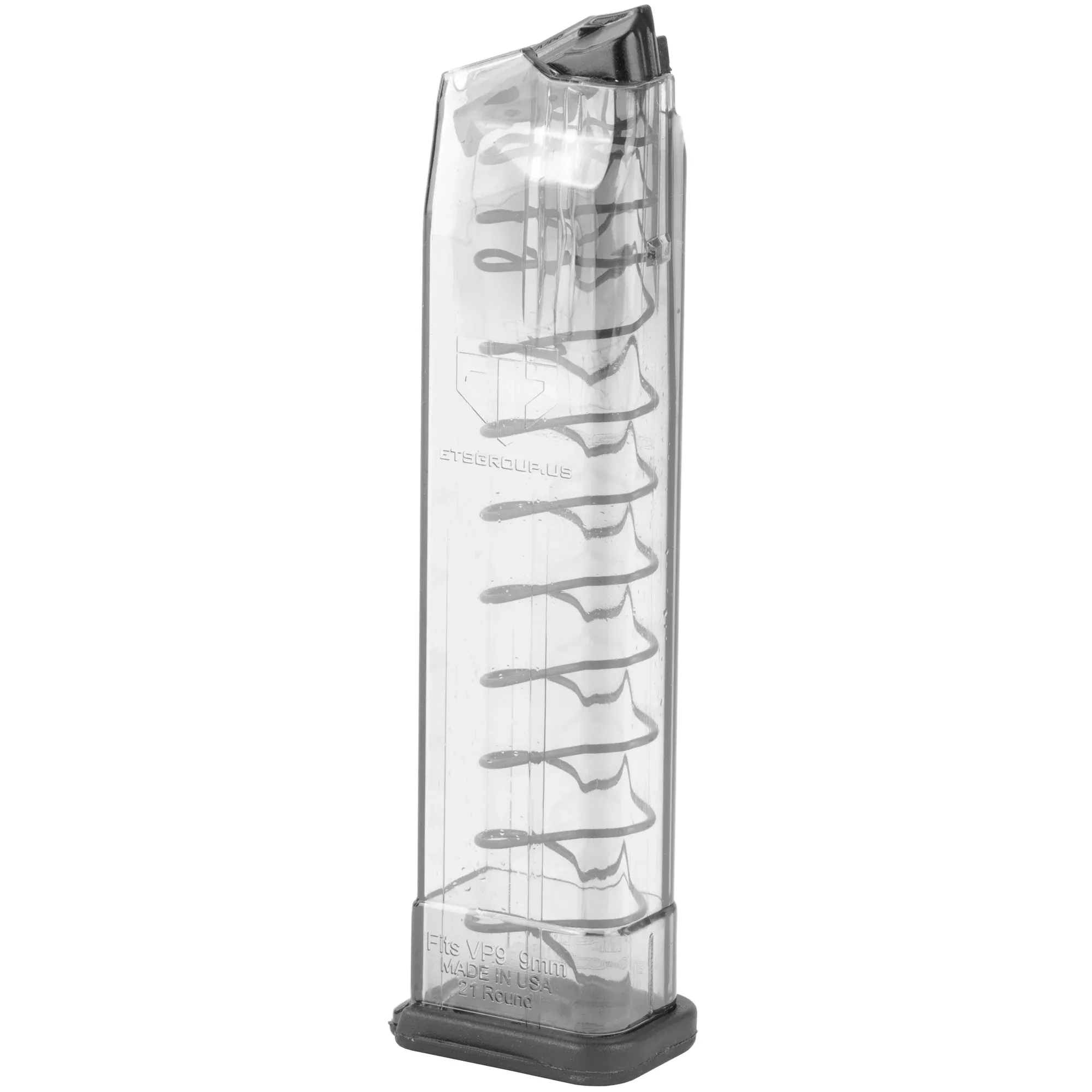 Ets Magazine H&k Vp9 9mm 21rd - Extended Translucent