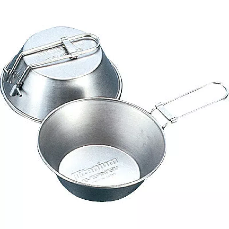 Evernew Titanium Sierra Cup Fold Handle – Lightweight Camping and Hiking Mug