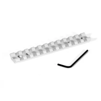 EVOLUTION GUN WORKS Ruger 10-22 Takedown Silver Picatinny Rail Scope Base (46111)