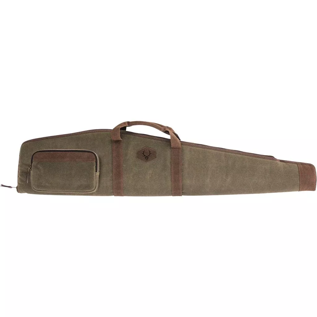 Evolution Rawhide Waxed Canvas Rifle Case Green Canvas And Tan 48 In.