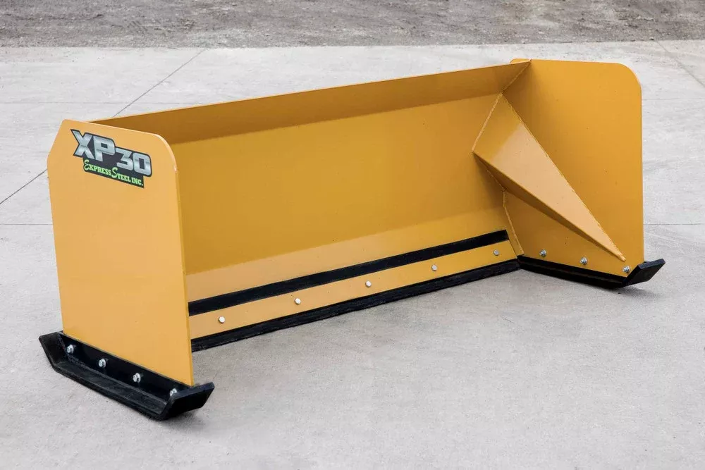 Express 6′ Steel Snow Pusher | Model XP30 | Width 72″ | 20-35 GPM | 30+ HP | For Skid Steers, Tractors & Loaders