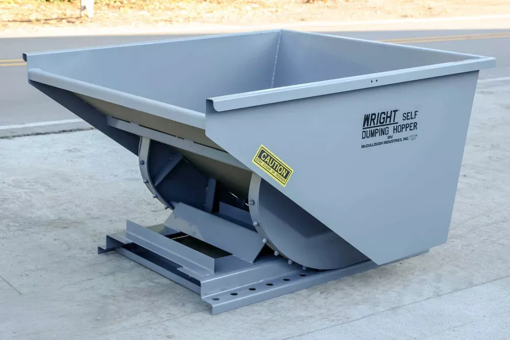 Express Steel 1-1/2 Yard Wright Self-Dumping Hopper| Width 57.75″ | 15–20 GPM | For Forklifts & Skid Steers