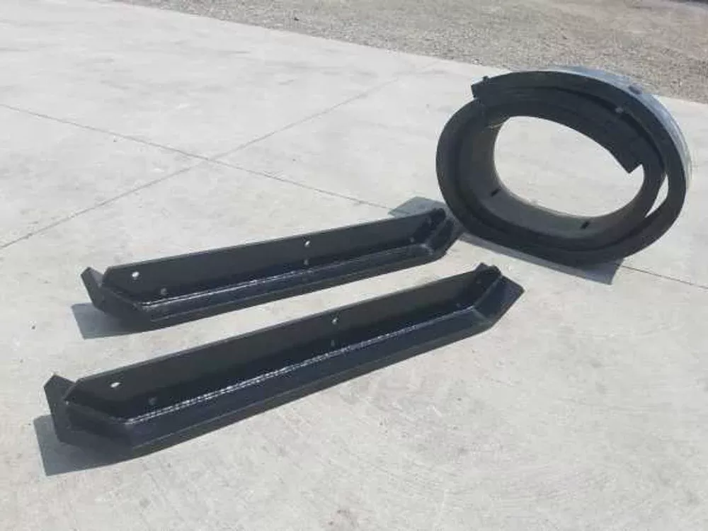 Express Steel 14′ Snow Pusher Replacement Kit | Model XP42 | Reinforced Rubber & AR400 Steel | Heavy-Duty Rubber Edge | For Tractors & Skid Steers