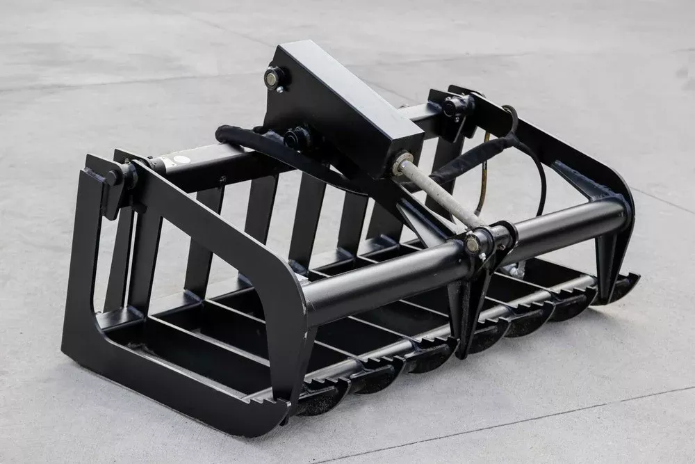 Express Steel 4′ Mini Bobcat Root Grapple | Width 48″ | 10-15 GPM | For Mini Skid Steers