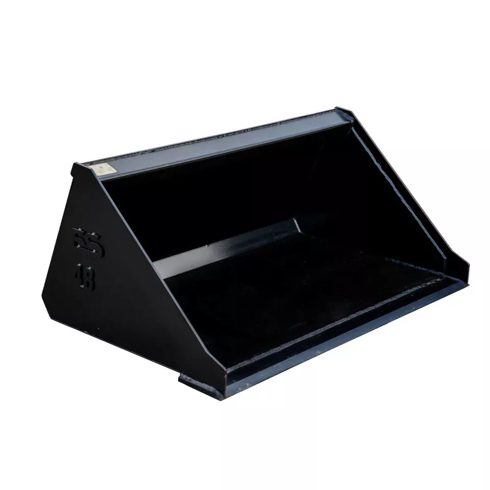 Express Steel 4′ Mini Bobcat Smooth Bucket | Width 48″ | 9–15 GPM | For Mini Skid Steers