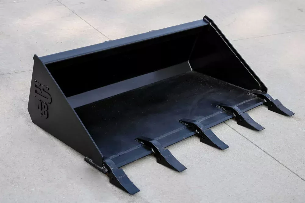 Express Steel 4′ Mini Bobcat Tooth Bucket | Width 48″ | 10-17 GPM | For Mini Skid Steers