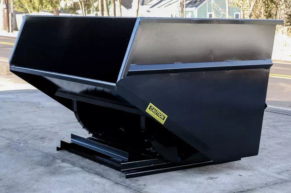 Express Steel 4 Yard Wright Heavy Duty Self-Dumping Hopper | Width 79.75″ | 15–25 GPM | For Forklifts & Skid Steers