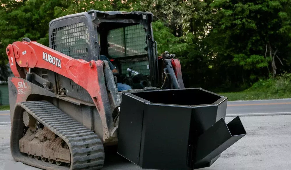 Express Steel 5′ Manual Concrete Bucket | Width 60″ | 15-25 GPM | For Skid Steers
