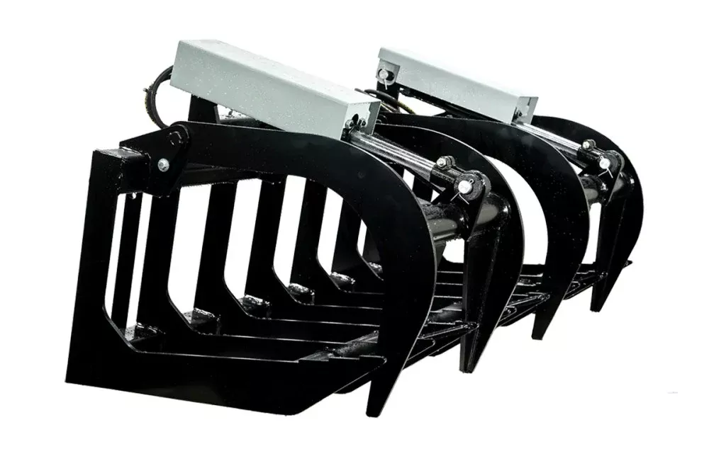 Express Steel 5' Two-Cylinder Brush Grapple | 60" Width | 15–20 GPM | For Skid Steers