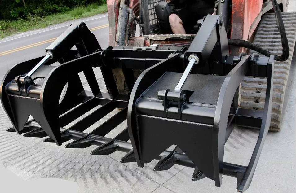 Express Steel 6′ XHD Root Grapple | Width 72″ | 15-25 GPM | For Skid Steers
