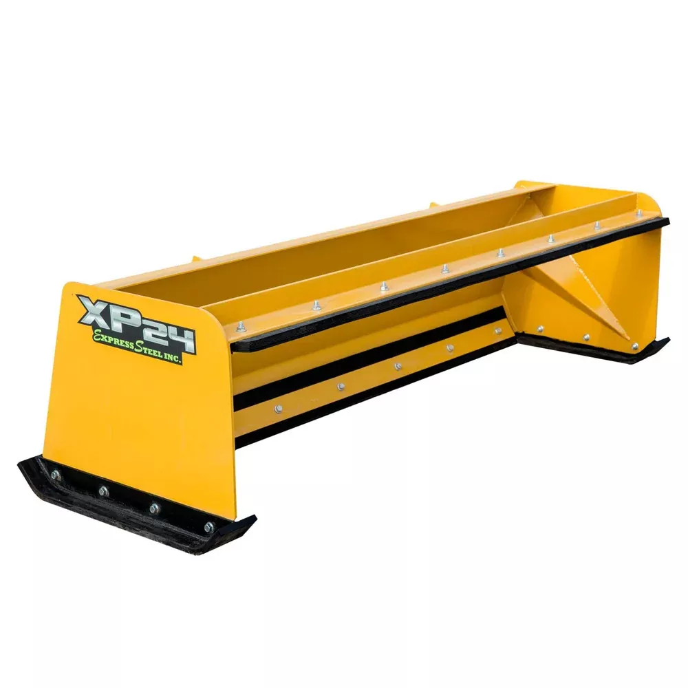 Express Steel 7′ Pullback Snow Pusher | Model XP24 | Width 84″ | 30+ HP | 25 GPM | For Tractors, Skid Steers & Loaders