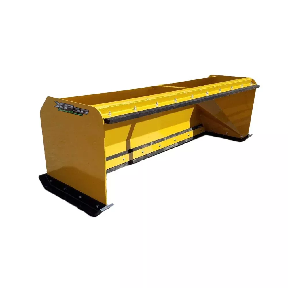 Express Steel 7′ Snow Pusher | Model XP30 Pullback | Width 89″ | 35+ HP | 25 GPM | For Tractors, Mini Skid Steers, Skid Steers & Loaders