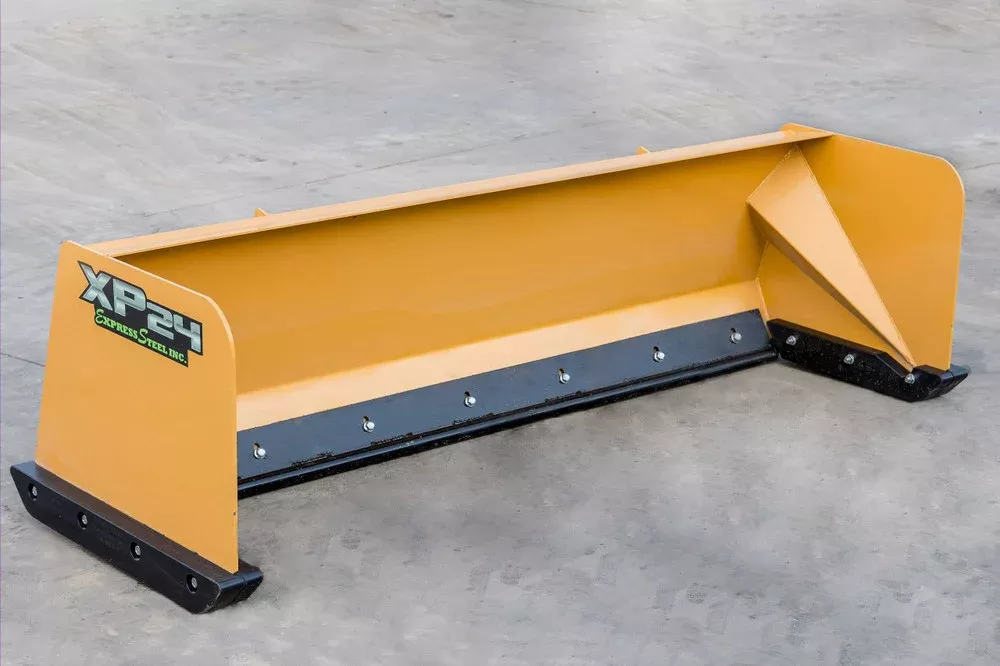 Express Steel 7′ Turf Pusher | Model XP24 | Width 84″ | 35+ HP | 25 GPM | For Skid Steers & Tractors