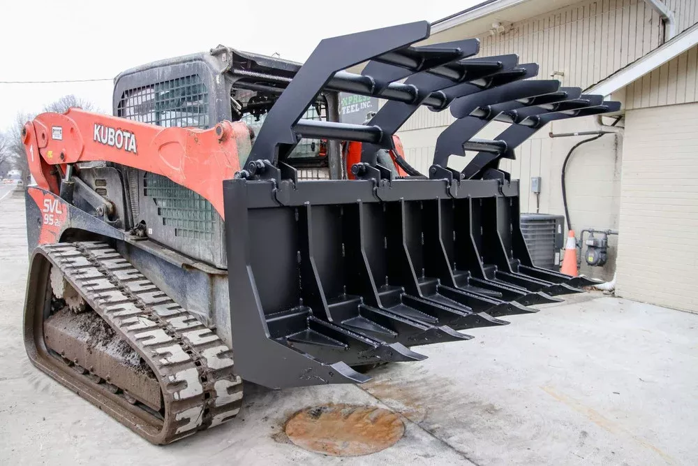 Express Steel 7′ Vertical Extreme Grapple | Width 84″ | 15-25 GPM | For Skid Steers